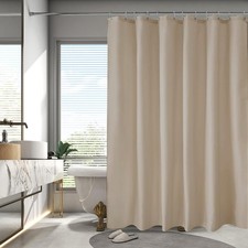 Fabric Shower Curtain Liner with Magnets, Waterproof Hotel Quality, 72 x 72 M...