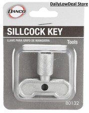 5/16 in. Sillcock Key Utility Water Valve Key HVAC Faucet Tool Steel