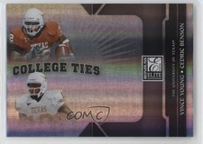 2006 Donruss Elite College Ties Black /250 Cedric Benson Vince Young #CT-9 4g8