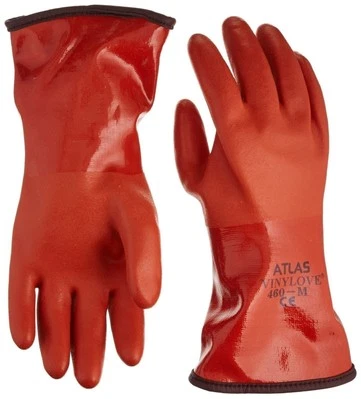 AMERICAN PACKING & GASKET Atlas Glove 460 Atlas Vinylove Cold Resistant Insulated Gloves - Unit: Single...