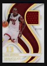 2022-23 Immaculate Collection Patches Jersey Number #33 Bam Adebayo 01/13