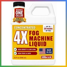 Fog Machine Liquid Concentrate, 32 oz, Makes 1 Gallon, High-Density Fog