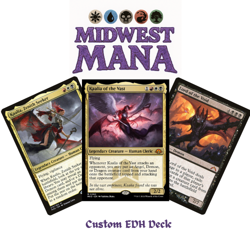 Kaalia of the Vast ANGELS DEMONS DRAGONS Magic MTG Custom Commander Deck