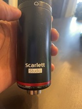 Scarlett Studio Wired XLR Condenser Microphone, Model Scarlett Studio, Black/Red
