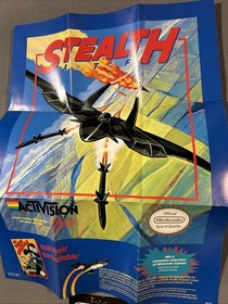 P&oacute;ster insertado juego Stealth ATF Activision ACT-LH-US-1NES Nintendo solamente