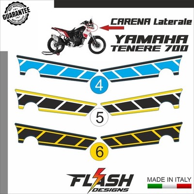 YAMAHA TÉNÉRÉ 700 SEITENAUFKLEBER 2018 - 2024 KRISTAL GRAFIK KIT