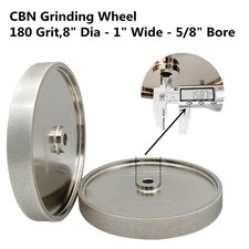 CBN Grinding Wheel 8" 180 Grit - Long Service Life