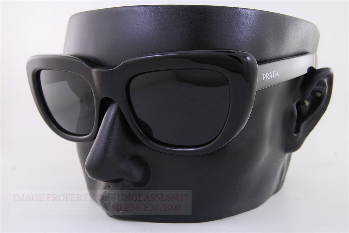 Brand New Prada Sunglasses PR D07S 16K 08Z Black/Grey For Men