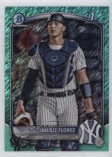 2025 Bowman Chrome Prospects Aqua Shimmer Refractor 113/125 Rafael Flores 15nx