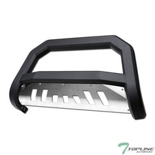 Topline For 1999-2004 Ford F250f350 Avt Bull Bar Grille Guard - Matte Blkskid