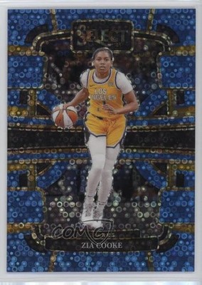 2024 Panini Select WNBA Concourse Light Blue Disco Prizm /125 Zia Cooke #47 s3g