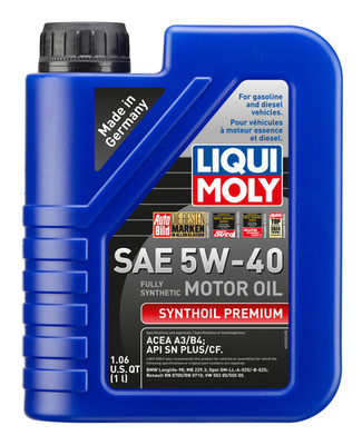 Liqui Moly 5W-40 1L SYNHOIL PREMIUM Full Synthetic 2040 Engine Oil