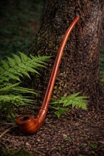 LoTR Shire Pipes by Pulsar - 13" Cherry Churchwarden Tomahawk Pipe