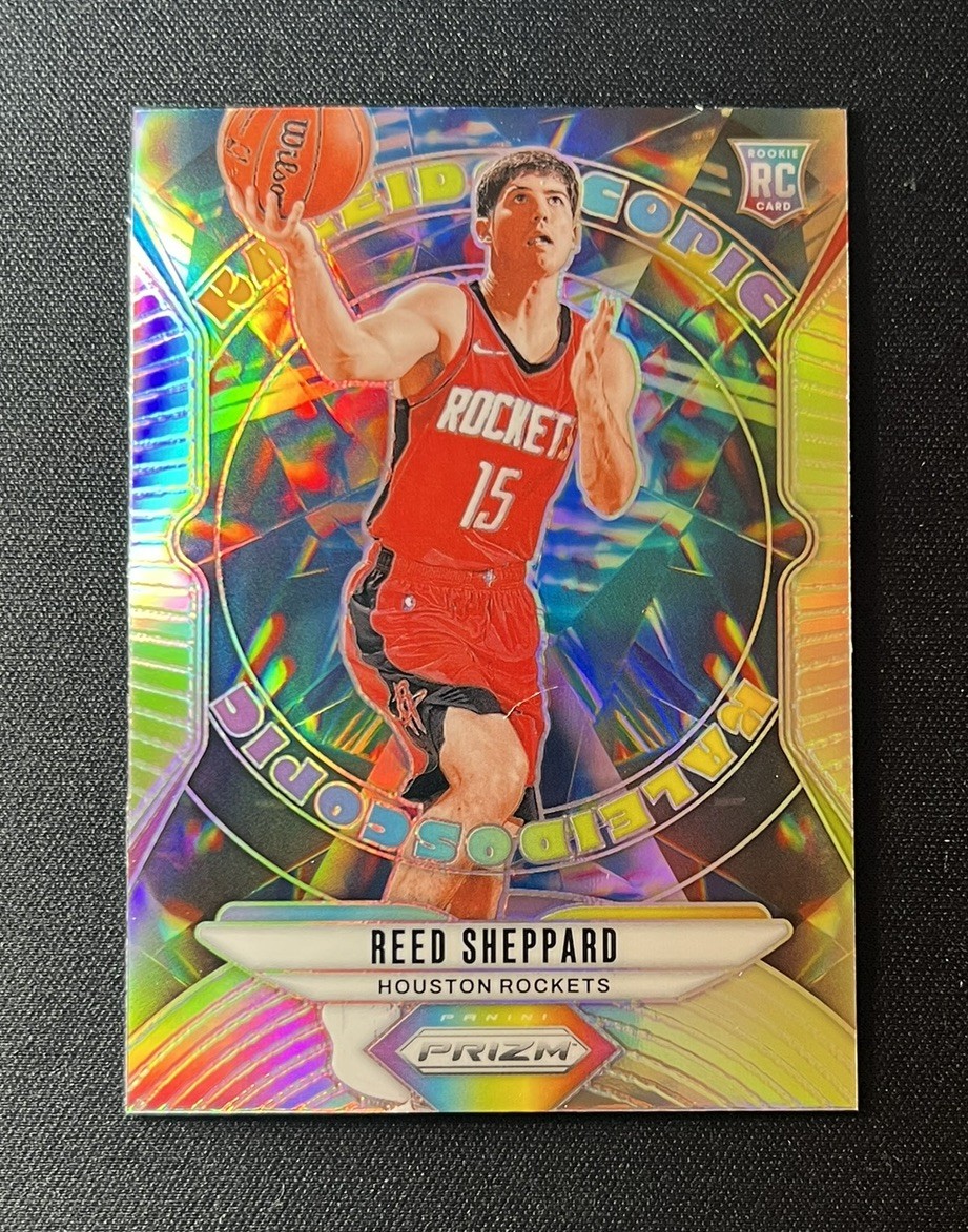 2024-25 Panini Prizm Reed Sheppard Rookie Kaleidoscopic Silver Prizm Rockets RC