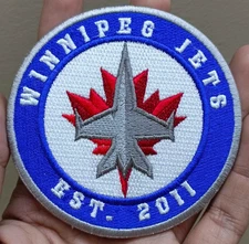 Winnipeg Jets NHL Ice Hockey Team Logo Iron On Patch - Sew Patch - Embroidered