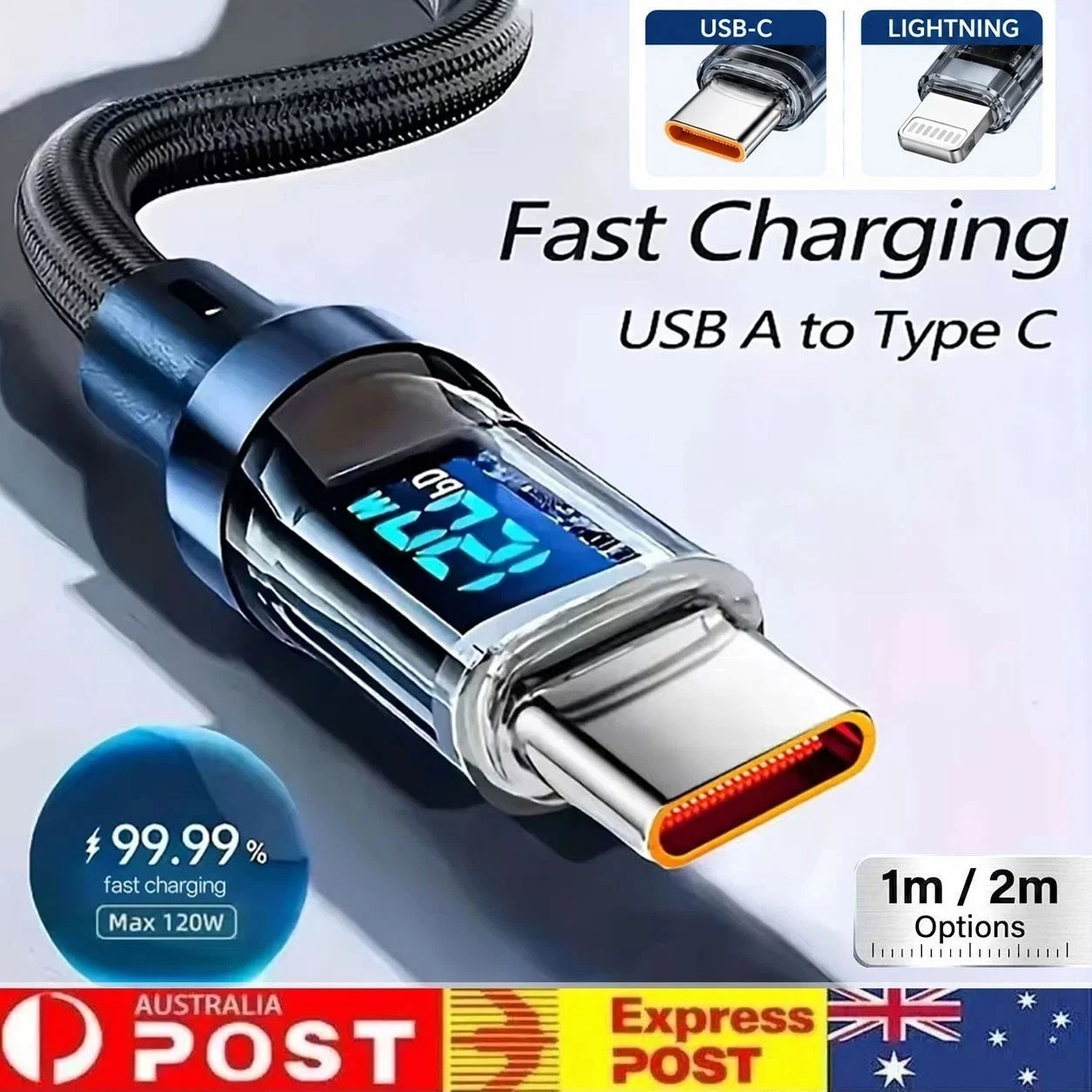 Type C USB-C Cable Charge Charging Data Fast Charger For iPhone 18 17 16 Samsung