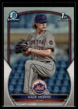 Kade Morris 2023 Bowman Draft Chrome Refractor Card #BDC-86