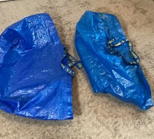 Ikea lot of 2 Blue Shopping Bags  2318 19gal. 1313