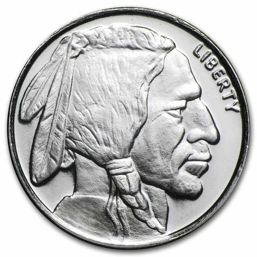 1/2 oz Silver Round - Buffalo