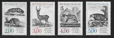 1988 série nature animaux du  N° 2539 au N° 2542 NEUF **