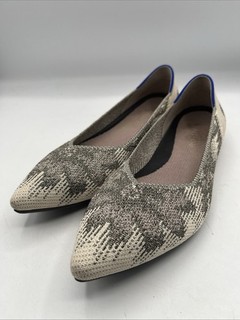 Rothys The Point Womens Pointed Toe Flats Washable Knit Slip On Shoes Size 8.5