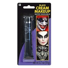 Amscan Black Cream Makeup 0.7 oz Tube Halloween Costume Face Paint