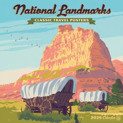 Willow Creek Press,  National Monuments Classic Travel Posters 2026 Wall Calenda