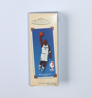 Kevin Garnett - Timberwolves 2002 Weihnachts-Ornament + Karte NBA Keepsake