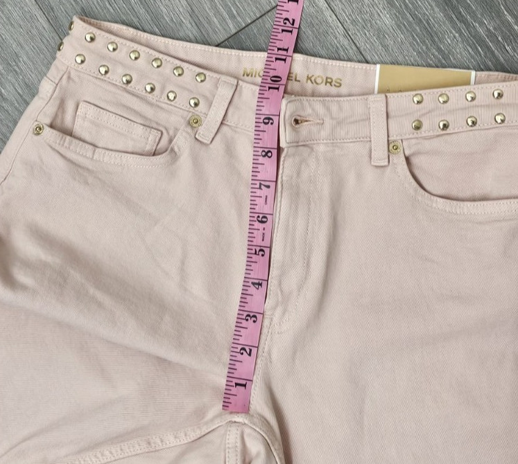 Michael Kors NWT Size 6 Rosewater Pink Studded Pants Vintage Style MSRP $125 thumbnail 13