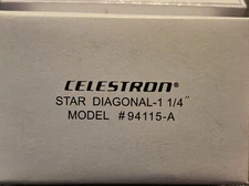 Celestron 1.25" Telescope Prism Star Diagonal # 94115-A ~ NEW IN BOX + FAST SHIP