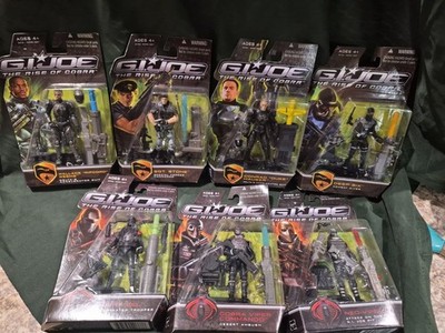 GI JOE 6 set FIGURES Rise of Cobra 2009 SGT Stone Deep 6 DUKE RIPCORD COBRA EEL+