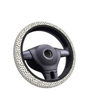 Elastic Steering Wheel Cover15 Inch Non-slip Cute Black Polka Dot Elastic Steering Wheel Cover15 Inch Non-slip Cute Black Polka Dot