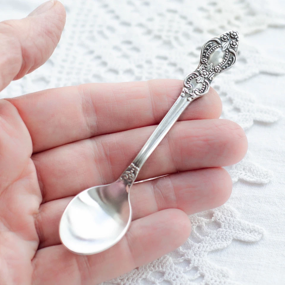 Несоответствующие ложки эспрессо, набор кофейных ложек из 6, советские винтажные столовые приборы СССР - Изображение 3 из 4