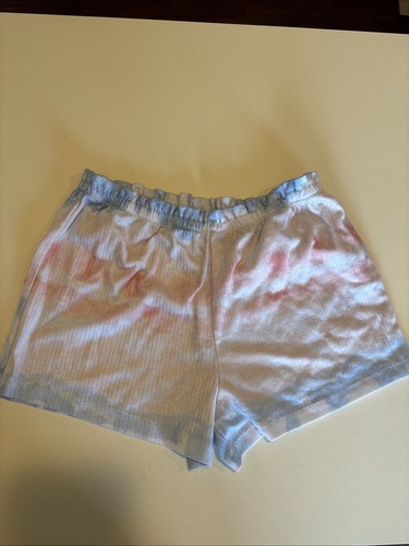 Girls Tie Dye Ribbed Elastic Shorts