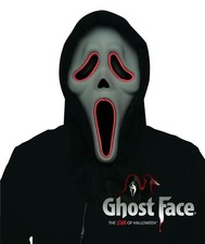 Scream Illumo Ghost Face Mask/ Shroud with Light Up LED Light String Adult