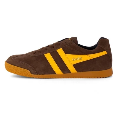 Gola Harrier Suede Schuhe Sneaker Coffe Sun Navy 52054