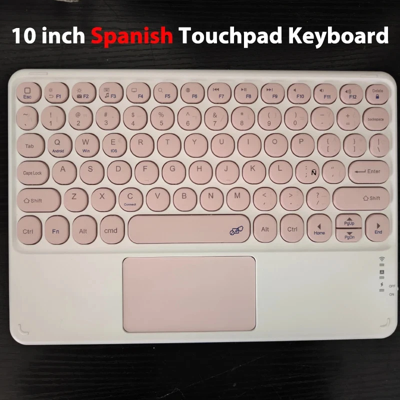 10 in Bluetooth Keyboard Spanish Portuguese Korean Hebrew Italian German Russian - Image 2 of 4