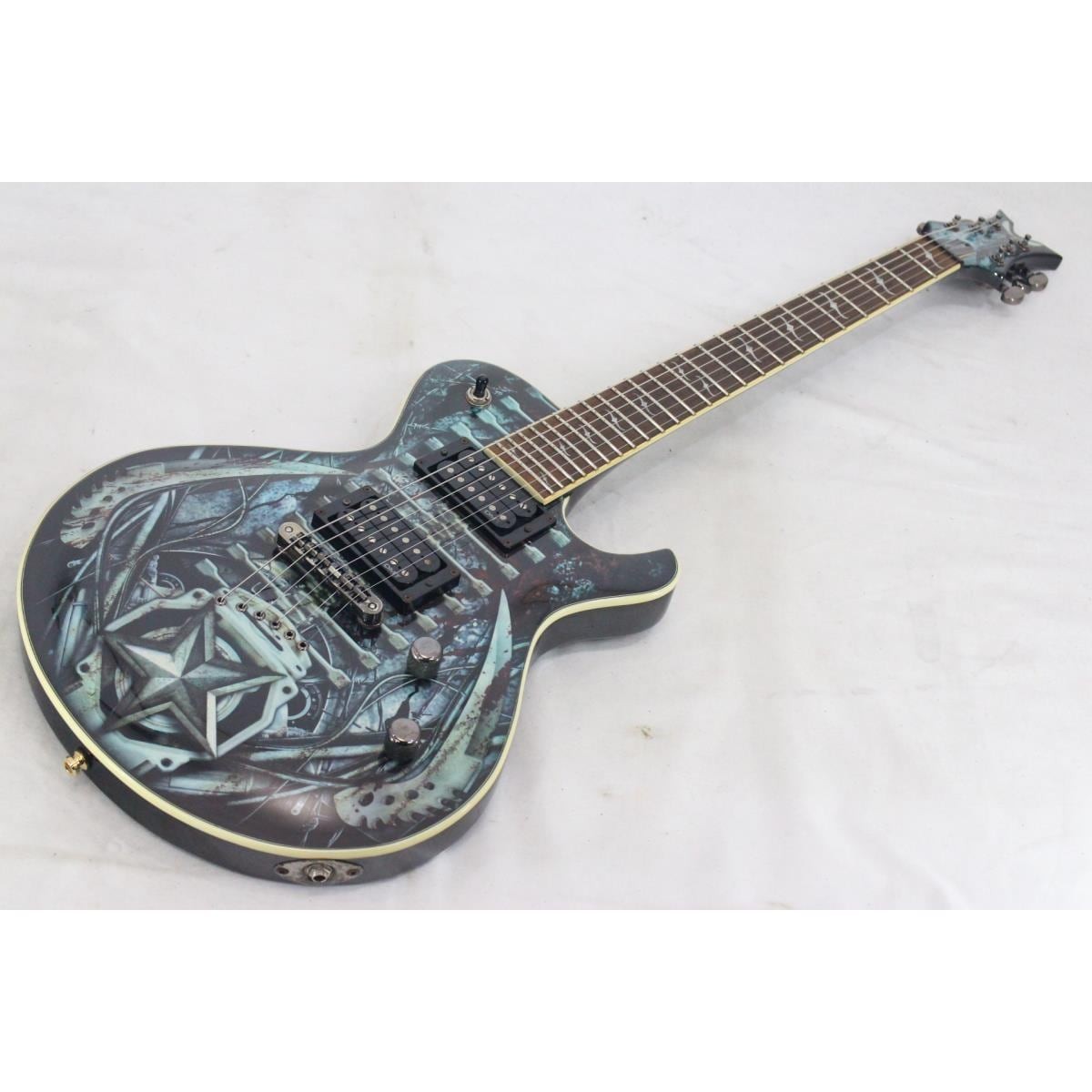 DEAN DECEIVER DEATH MACHINE Used Mahogany body Black w/Gig case | eBay