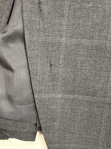 CANALI New Label 13290/37 Gray Window Pane 2 Button Suit Size 38 R #273 - Picture 12 of 13