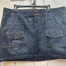 Old Navy Denim Blue Jean Skirt Women  s Size 16 With Pockets New Without Tags