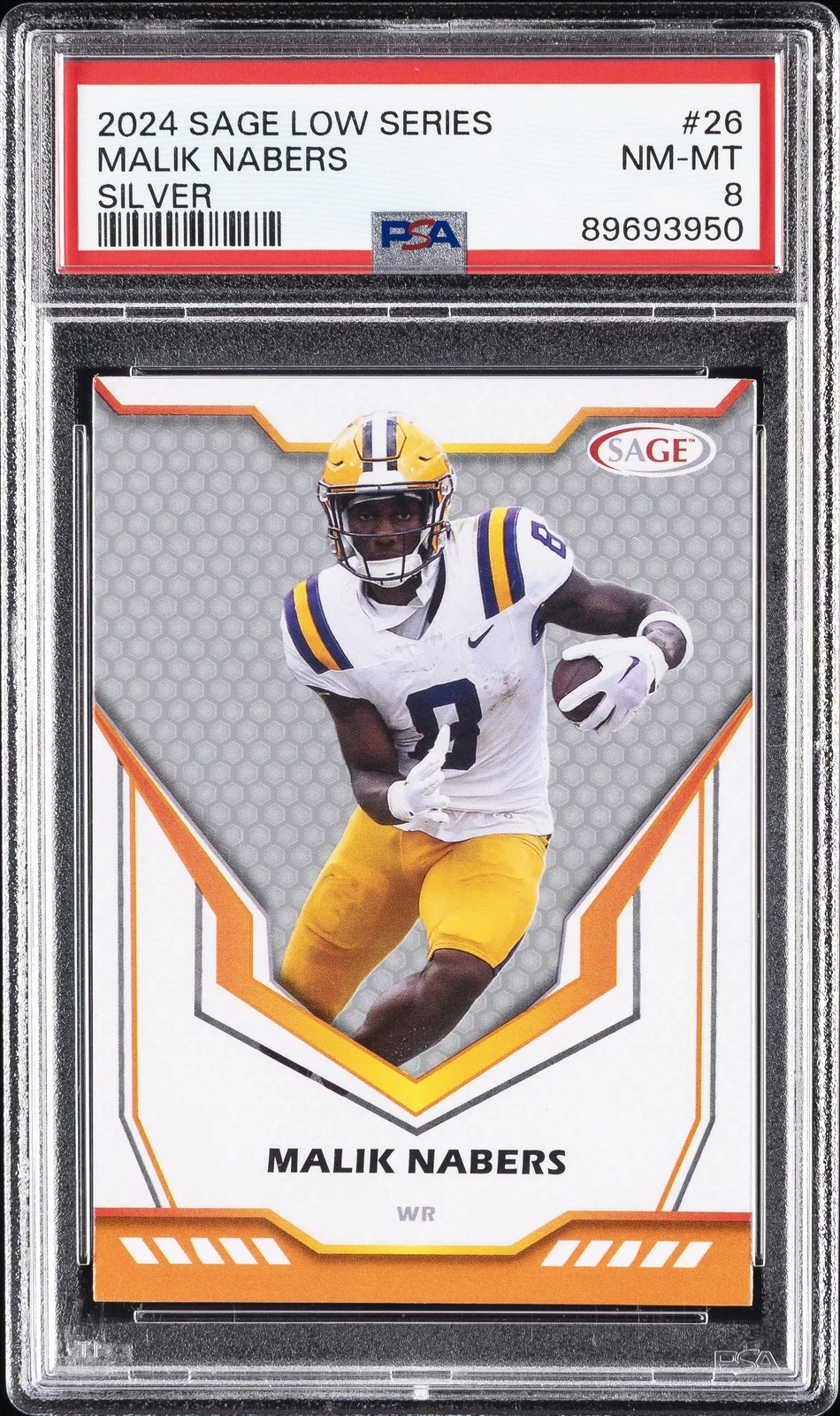 Malik Nabers Sage #26 Silver