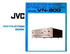 JVC VN-900 Amplifier Owners Instruction Manual Reprint