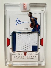 2017-18 Panini National Treasures Jawun Evans Rookie Patch Auto True RPA RC /99