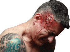 Ghoulish Productions Broken Head Realistic SFX Perfect for Halloween Cosplay