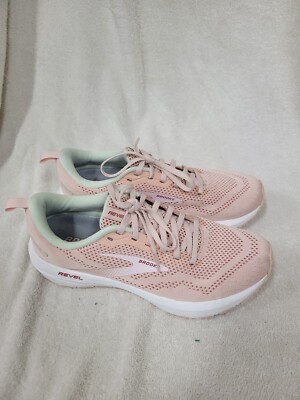 Size 9.5 - Brooks Revel 6 Peach Whip Pink W