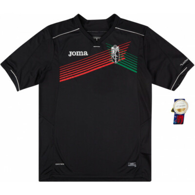 GRANADA 2016/17 AWAY (Medium) BLACK JOMA SH/SLEEVE SPAIN SOCCER SHIRT JERSEY NEW