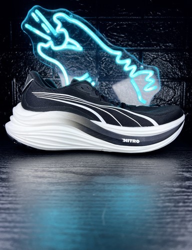 Puma MagMax Nitro Elite Scarpe da Corsa Uomo Sneakers da Passeggio Nero Bianco - 9,5 - Foto 2 di 5