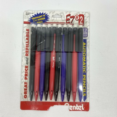 0.7mm Blue Barrel 2 Pack Pentel EZ# 2 Mechanical Pencil 0.7mm Blue Barrel 2 Pack Pentel EZ# 2 Mechanical Pencil