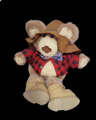 Furskins Farrell Teddy Bear Plush Xavier Roberts 22" Coleco 1983 Vintage Brown - Picture 2 of 8