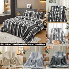 Plush Blanket Warm Faux Fur Throw Blanket Blanket For Living Room Bedroom  Sofa